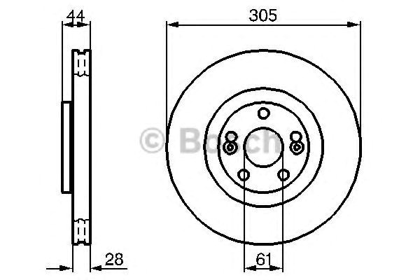 Bosch  renault диск гальмівний передн. espace iii 98-02 986479109