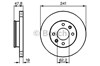 Диск переднього гальма 986479206 BOSCH