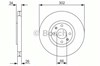 Гальмо дискове переднє 986479288 BOSCH