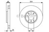 Диск гальмівний передній 986479380 BOSCH