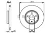 Диск переднього гальма 986479467 BOSCH