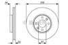 Диск переднього гальма 986479556 BOSCH