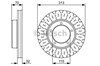 Диск гальмівний передній 986479567 BOSCH