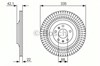 Диск гальмівний задній 986479591 BOSCH