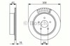 Диск гальмівний задній 986479606 BOSCH