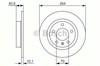 Диск гальмівний задній 986479715 BOSCH