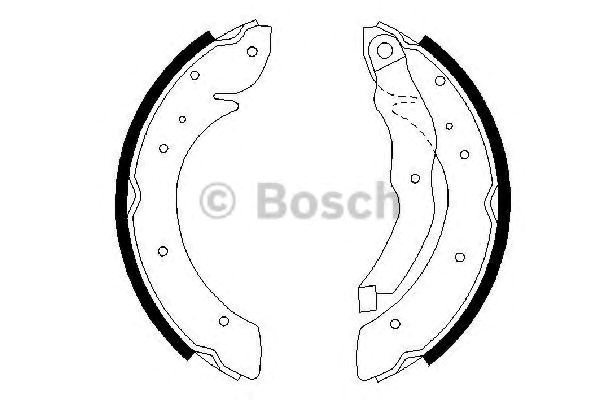Bosch щоки гальмівні задн. bmw e36 1,6/1,8 986487327