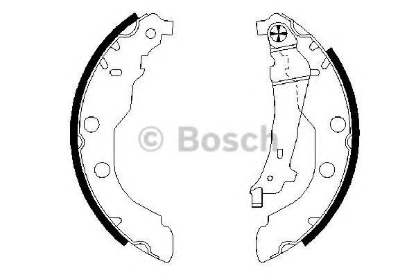 Bosch peugeot щоки гальмівні  406 -04 986487549