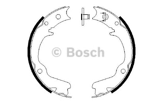 Bosch колодка ручного гальма subaru forester -07 986487681
