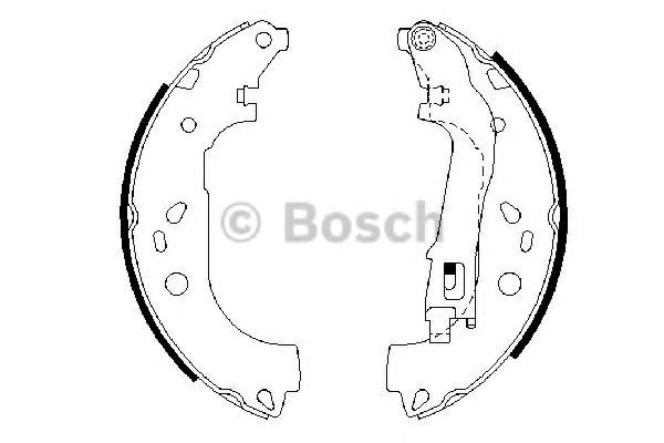 Bosch щоки гальмівні задні fiat doblo 05- 986487717
