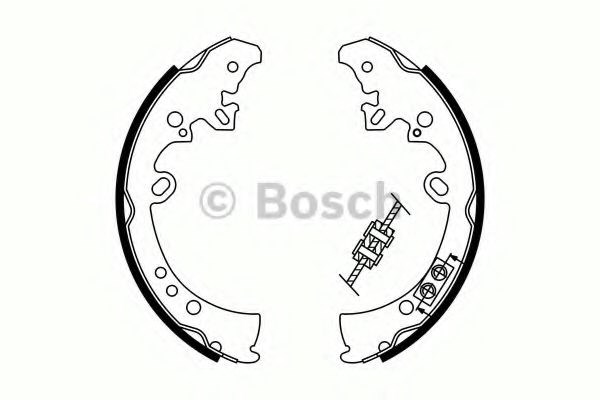 Bosch щоки гальмівні toyota hilux 2.5d 05- 986487787