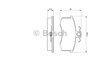 Тормозні колодки 986491700 BOSCH