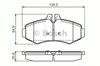 Колодки гальмівні передні, дискові 986494013 BOSCH