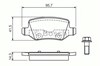 Колодки гальмові задні, дискові 986494023 BOSCH