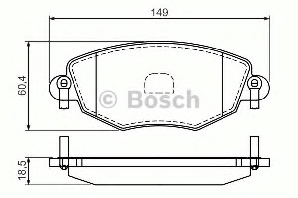Bosch гальмівні колодки передні ford mondeo iii 00- 986494026