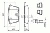 Колодки на гальмо задній дисковий 986494030 BOSCH