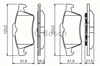 Задні гальмівні колодки 986494032 BOSCH