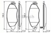 Колодки гальмівні передні, дискові 986494037 BOSCH