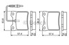 Колодки гальмівні задні, дискові 986494055 BOSCH