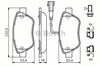 Колодки гальмівні передні, дискові 986494113 BOSCH