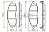 Колодки гальмівні дискові комплект 986494152 BOSCH