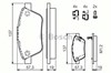 Колодки гальмівні передні, дискові 986494157 BOSCH