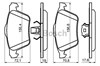 Колодки гальмівні передні, дискові 986494158 BOSCH