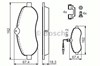 Колодки передні 986494163 BOSCH