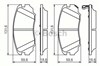 Колодки передні 986494279 BOSCH