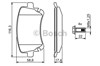 Задні колодки 986494303 BOSCH