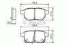 Задні колодки 986494328 BOSCH