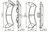 Колодки гальмові задні, дискові 986494348 BOSCH