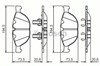 Колодки передні 986494349 BOSCH