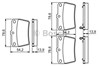 Колодки гальмівні задні, дискові 986494350 BOSCH