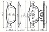 Колодки передні 986494383 BOSCH