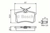 Колодки гальмові задні, дискові 986494399 BOSCH