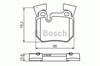 Колодки гальмівні задні, дискові 986494421 BOSCH