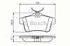 Задні колодки 986494437 BOSCH