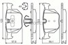 Задні гальмівні колодки 986494540 BOSCH