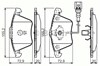 Колодки гальмівні передні, дискові 986494550 BOSCH