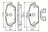 Колодки гальмівні передні, дискові 986494588 BOSCH