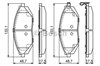 Колодки гальмівні передні, дискові 986494684 BOSCH