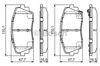 Колодки гальмівні передні, дискові 986494688 BOSCH