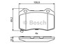 Задні колодки 986494708 BOSCH