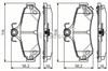 Задні гальмівні колодки 986495173 BOSCH