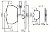 Колодки гальмівні передні, дискові 986495232 BOSCH