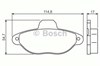 Передні гальмівні колодки 986495255 BOSCH