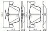 Колодки на гальмо задній дисковий 986495346 BOSCH