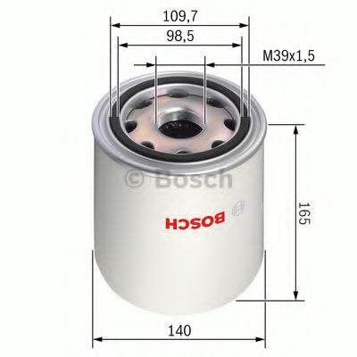 Bosch z8255 фільтр вологовіддільник (пневмосистеми) renault, volvo 986628255