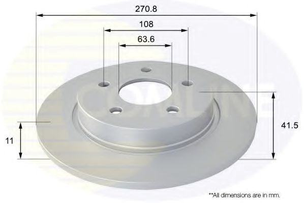 Adc1247 comline - диск гальмівний з покриттям ADC1247